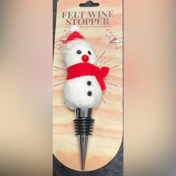 NWT Snowman Wine Bottle Stopper Wild Eye Designs Holiday Christmas + 1 mystery - Picture 2 of 2